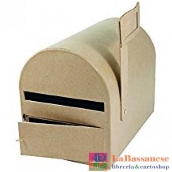 Decopatch scatola di cartapesta per la cerimonia nuziale, marrone (Cod. EV001)