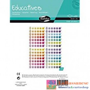 Maildor educativo adesivi, multicolore, confezione da 20