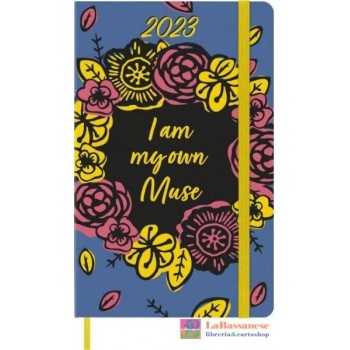2023-12 MONTHS, WEEKLY NOTEBOOK, FRIDA KAHLO. LARGE, BLUE