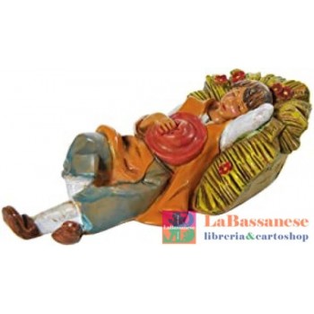 114-PASTORE DORMIENTE-TIPO LEGNO CM 12 (Cod. 1222214S3)