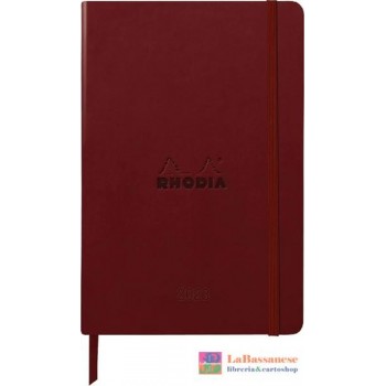 23-AGENDA RHODIA WEB 23A5 ORIZZ. BORDEAUX 160PG 90GM AV. (Cod. 194124C)