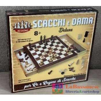 SCACCHI E DAMA LEGNO 30X30...