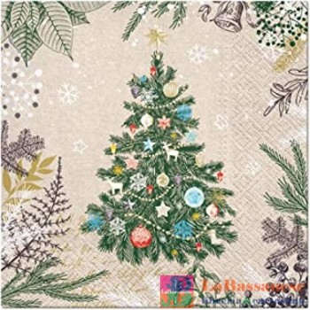 TOVAGLIOLI 33X33 NATALIZI -TREE WE CARE (Cod. 26096SDLE021800)