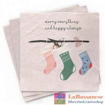 TOVAGLIOLI 3VELI 33X33CM - HAPPY ALWAYS (Cod. BN 628)