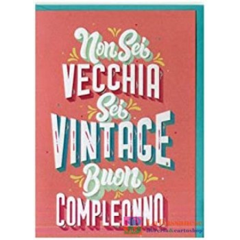 BIGLIETTO D'AUGURI VINTAGE...