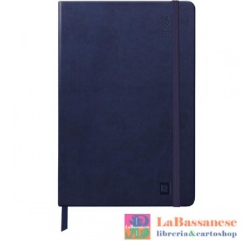 2024-AGENDA ORIZZ. RHODIA A5 160 PG BLU (Cod. 194260C)