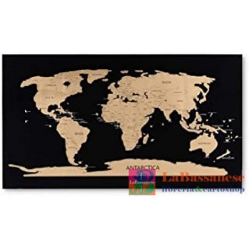 CARTINA MONDO GRANDE 'SCRATCH MAP' 80X45 (Cod. PO/31914)