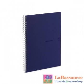 24-AGENDA NOTA BENE A5 SKIN TECH BLU SETT. SPIRALATO (Cod. NB7A5WS7)