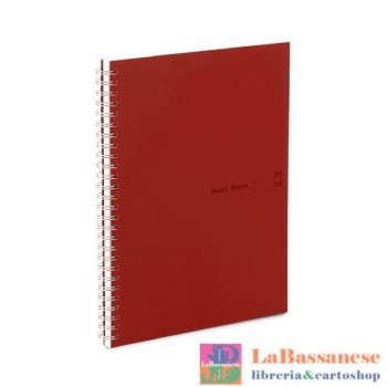 24-AGENDA NOTA BENE SETT. 17X24 SKINTECH ROSSO (Cod. NB7WS6)