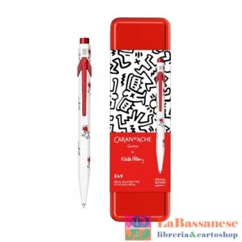 PENNA 849 SFERA CARAN D'ACHE KEITH HARING BIANCO (Cod. 849123NM)