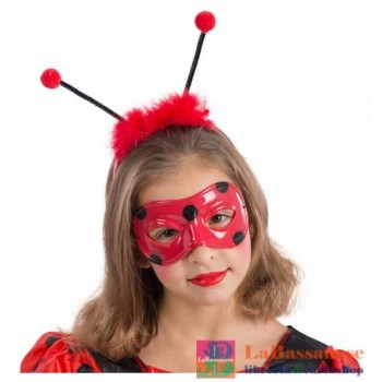 MASCHERA COCCINELLA IN PLASTICA CON CARTELLINO/ETICHETTA - 01500