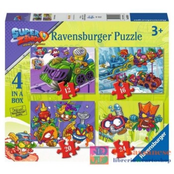PUZZLE 4 IN A BOX SUPER ZINGS - 03053