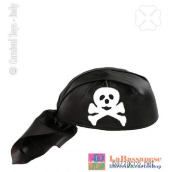 BANDANA NERA IN FELTRO E...