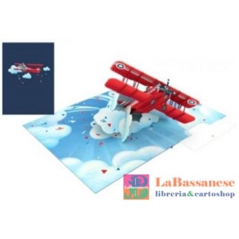 BIGLIETTO ORIGAMO AEROPLANO...