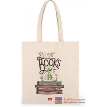 COTTON BAG - SO MANY BOOKS...