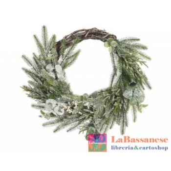 DECO WREATH FROSTED...