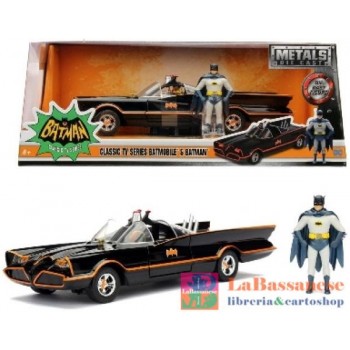 BATMAN BATMOBILE CLASSIC DEL 1966 IN SCALA 1:24 CON PERSONAGGIO DI BATMAN IN DIE CAST - 253215001