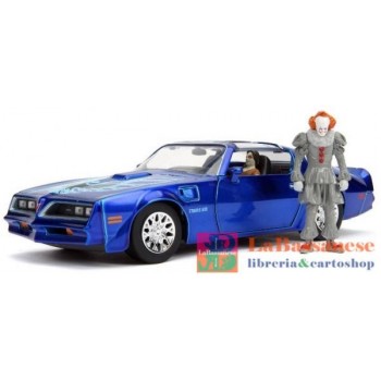 IT CHAPTER 2 1977 PONTIAC FIREBIRD IN SCALA 1:24 DIE-CAST CON PERSONAGGIO - 253255022