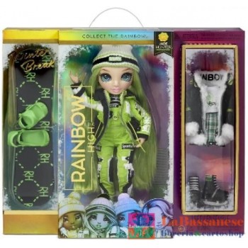 RAINBOW HIGH FASHION WINTER BREAK DOLL JADE HUNTER (GREEN) - 574781