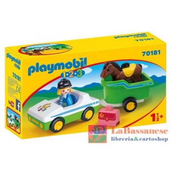AUTO CON TRASPORTO CAVALLI...