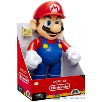 NINTENDO SUPER MARIO IN PLASTICA RIGIDA CON BRACCIA E TESTA MOBILI - ALTEZZA 50CM - 78254-EU