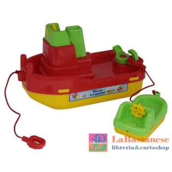 TUGBOAT WITH DINGEY -...
