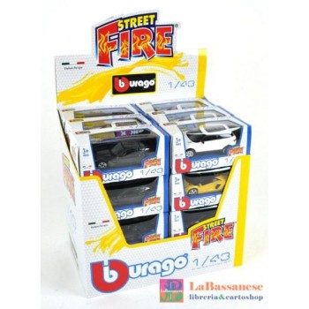 COLLEZIONE AUTO NOVITA' STREET FIRE DISPL. GIALLO 1/43 - 00793