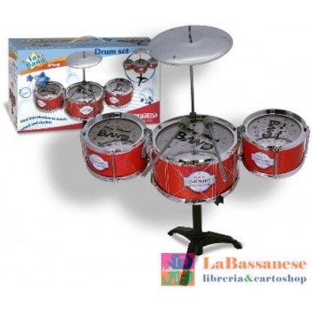 DRUM SET CON 3 TAMBURI E PIATTO - 51-3342