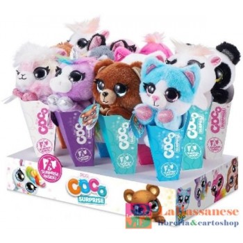 COCO SURPRISE ESPOSITORE 12 PELUCHE ASSORTITI CON SORPRESA - 9601SQ1